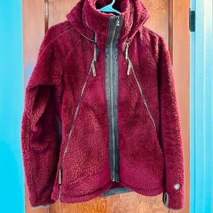 SOLD Kuhl Faux Fur Full Zip Flight Jacket Size Small